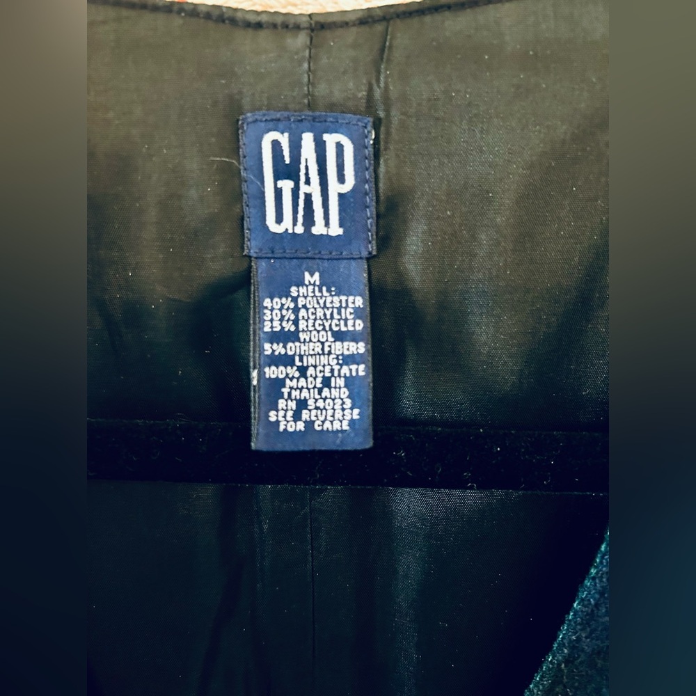 GAP Vintage Multicolor Plaid Vest - Picture 3 of 4